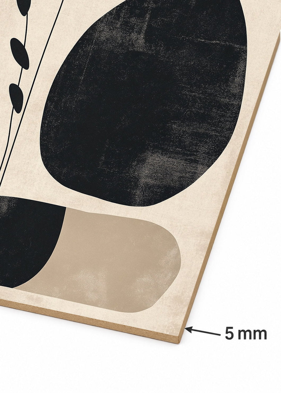 Detalle del canto de MDF de 5 mm