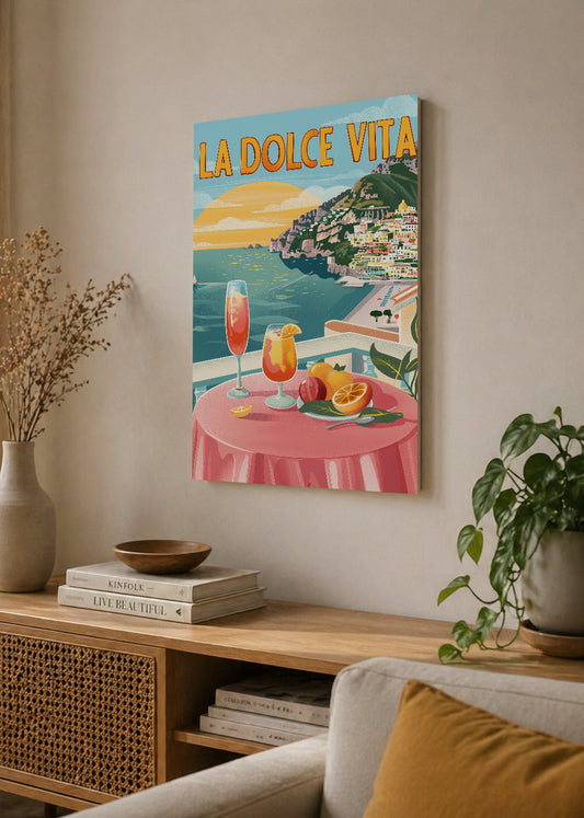 Cuadro Decorativo Mural Sin Marco 5mm - Trendy, La Dolce Vita Costa Amalfitana