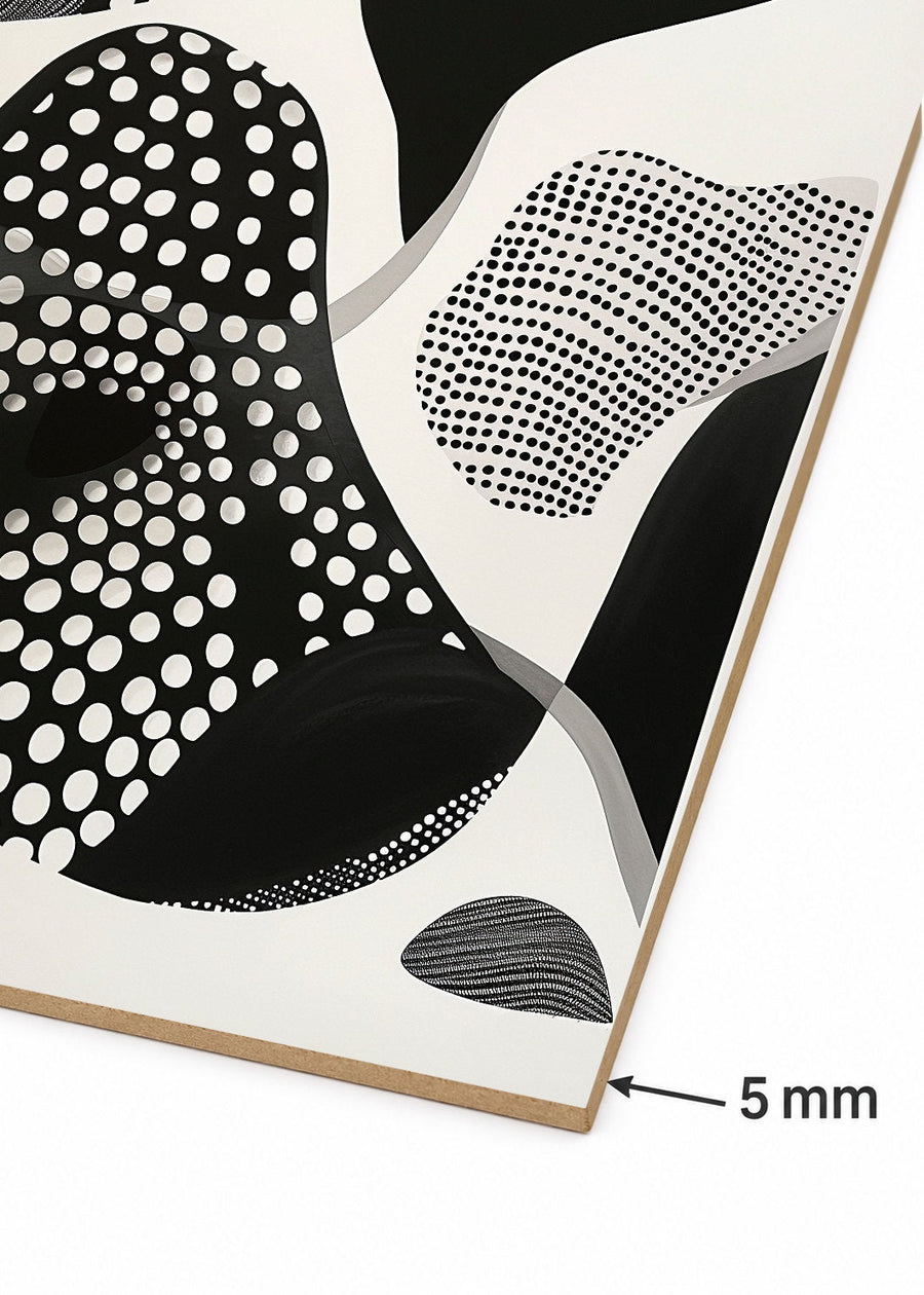 Detalle del canto de MDF de 5 mm