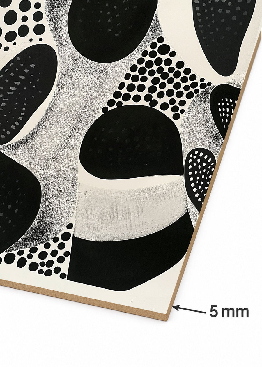 Detalle del canto de MDF de 5 mm