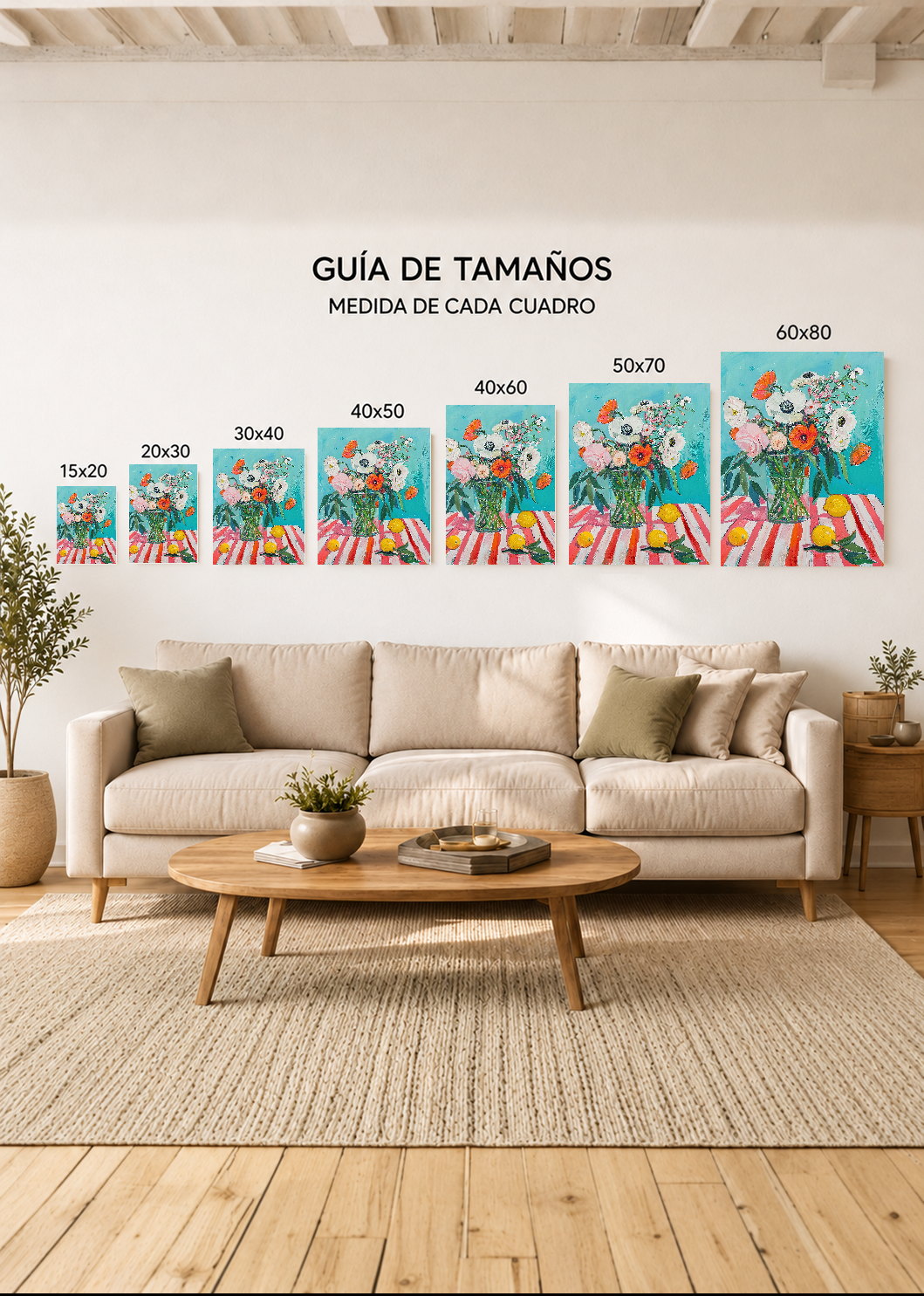 Cuadro Decorativo Mural Sin Marco 5mm - Trendy, Margarita Jarrón Blanco Lila