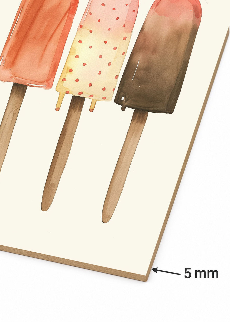 Detalle del canto de MDF de 5 mm