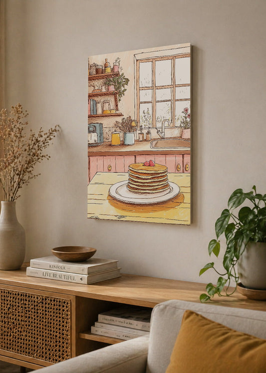 Cuadro Decorativo Mural Sin Marco 5mm - Trendy, Panqueques Cocina Vintage