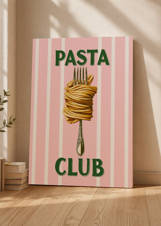 Cuadro Decorativo Mural Sin Marco 5mm - Trendy, Pasta Club Rayas Rosa