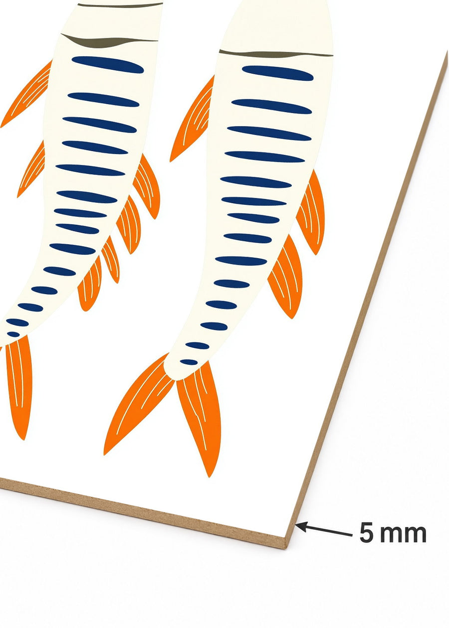Detalle del canto de MDF de 5 mm