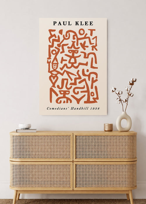 Cuadro Decorativo Mural Sin Marco 5mm - Trendy, Símbolos Abstractos Terracota