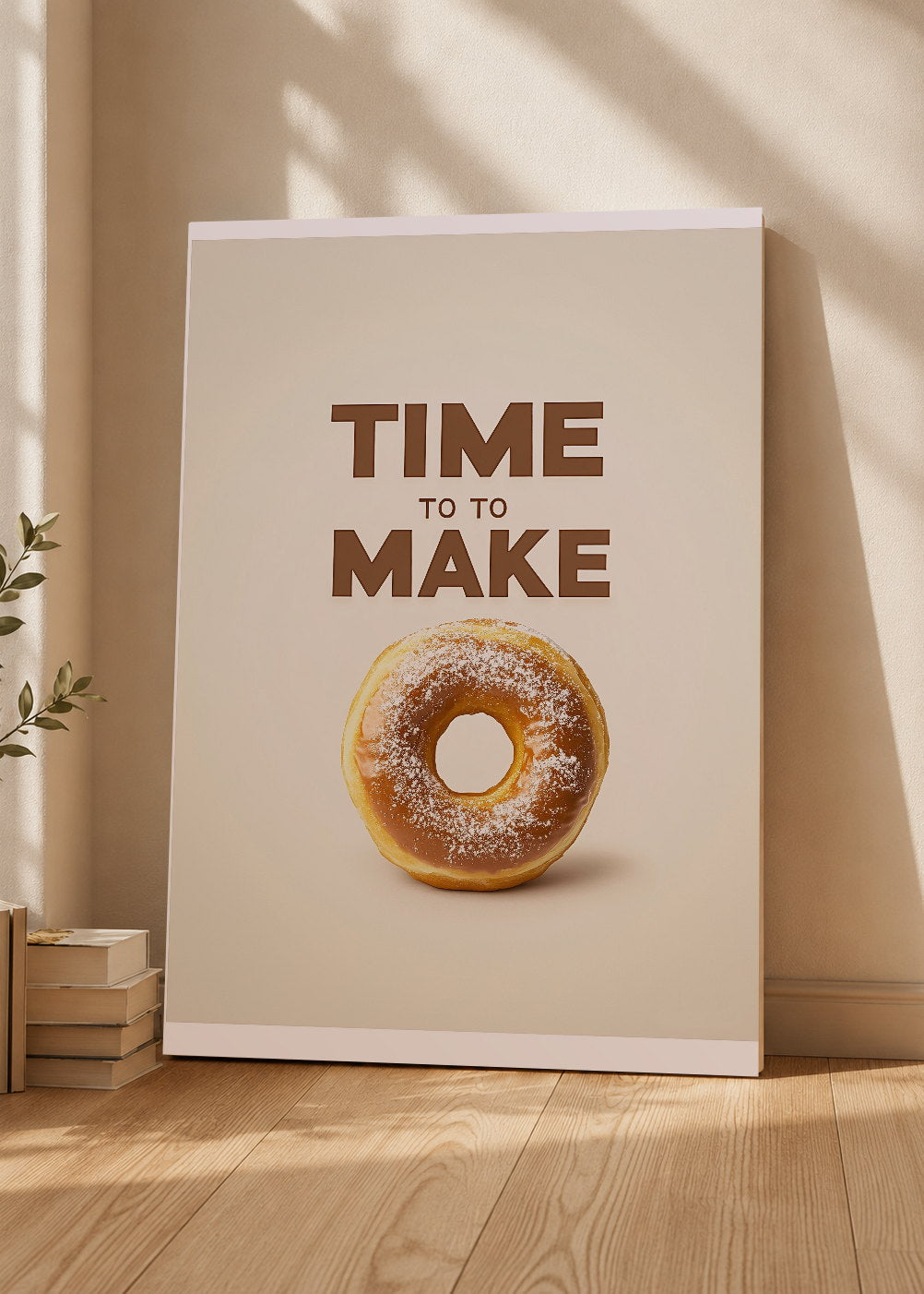 Cuadro Decorativo Mural Sin Marco 5mm - Trendy, Time to Make Dona Crema