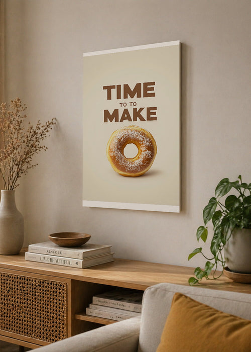 Cuadro Decorativo Mural Sin Marco 5mm - Trendy, Time to Make Dona Crema