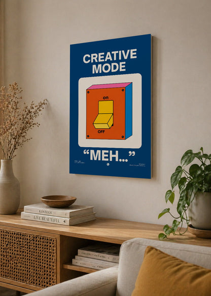 Cuadro Decorativo Mural Sin Marco 5mm - Typography, Creative Mode MEH