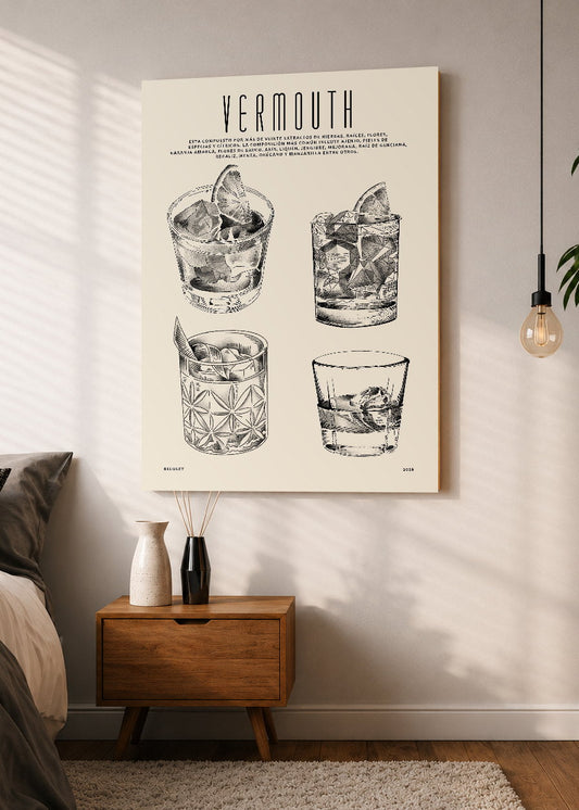 Cuadro Decorativo Mural Sin Marco 5mm - Vermouth by Beluulet