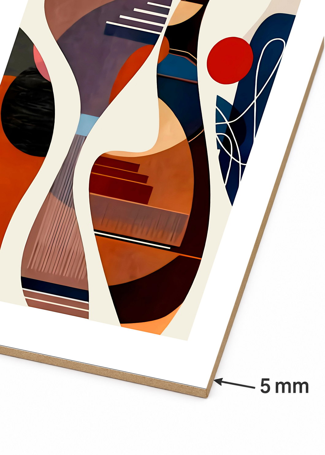 Set x2 Cuadros Decorativos Mural Sin Marco 5mm - Abstractos