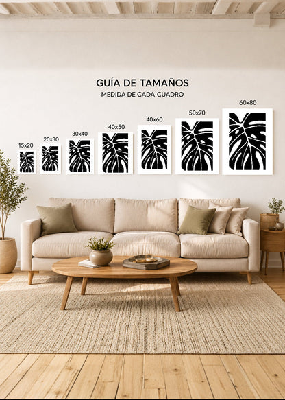 Set x2 Cuadros Decorativos Mural Sin Marco 5mm - Botánicos, Plantas, Botanic Vibes XXVII