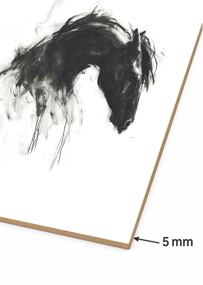 Set x2 Cuadros Decorativos Mural Sin Marco 5mm - Caballos, Amantes de los Caballos XIX