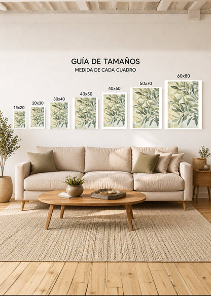 Guía de medidas cuadro MDF