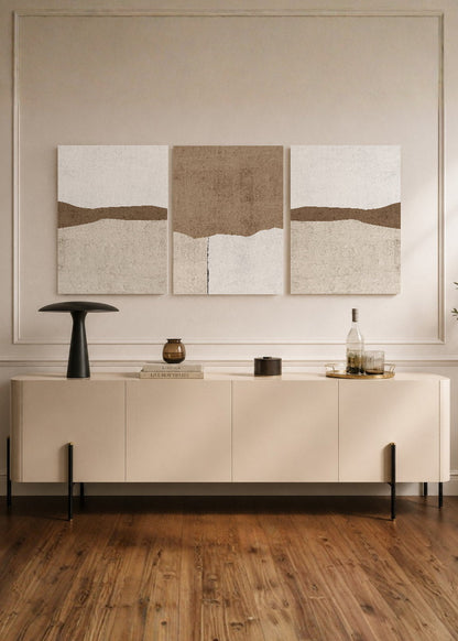 Set x3 Cuadros Decorativos Mural Sin Marco 5mm - Abstract XI