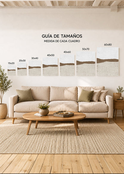 Set x3 Cuadros Decorativos Mural Sin Marco 5mm - Abstract XI