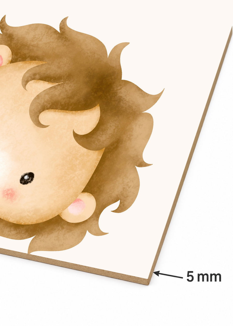 Detalle del canto de MDF de 5 mm