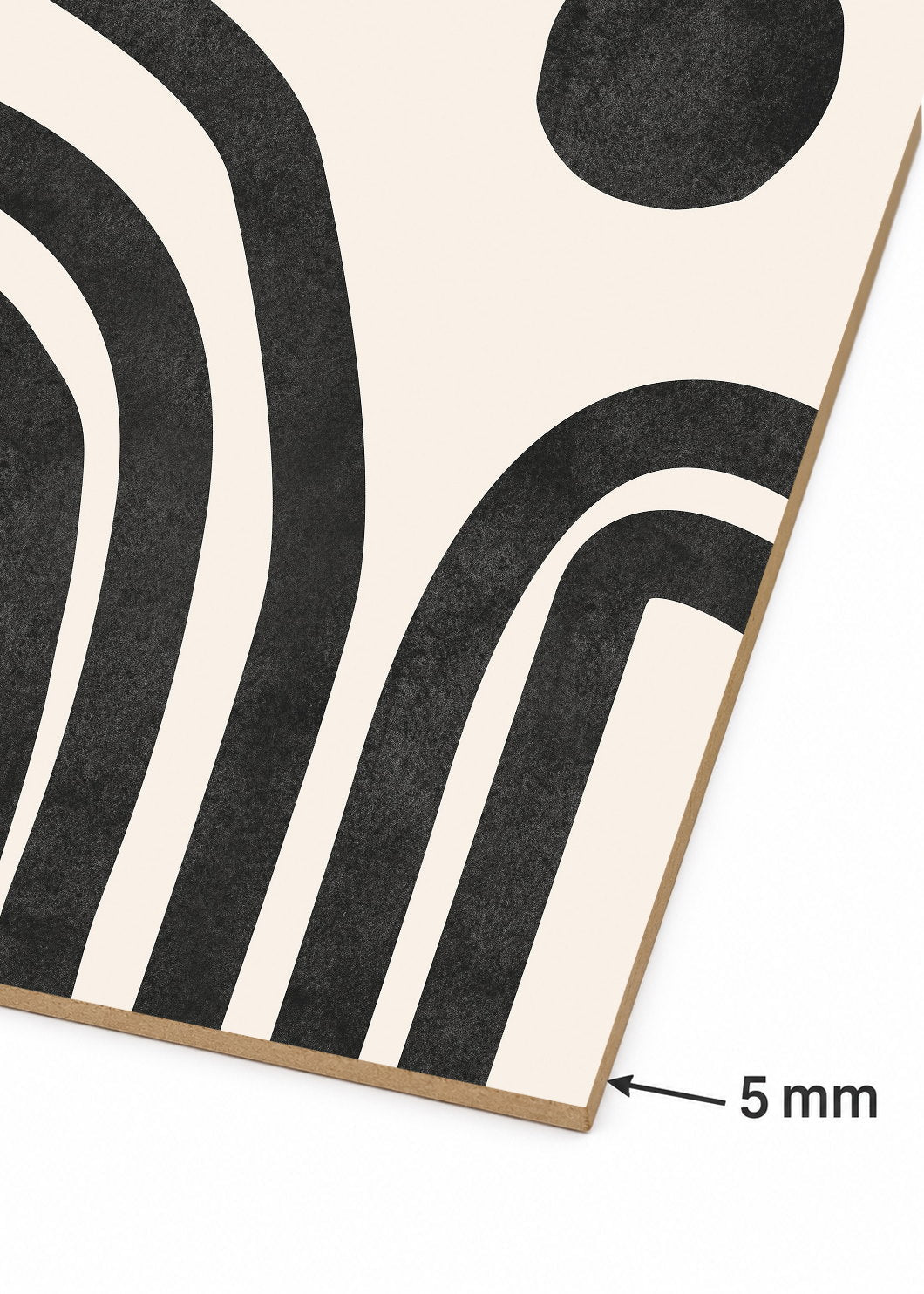 Set x3 Cuadros Decorativos Mural Sin Marco 5mm - Abstractos, Paisaje, Blanco y negro