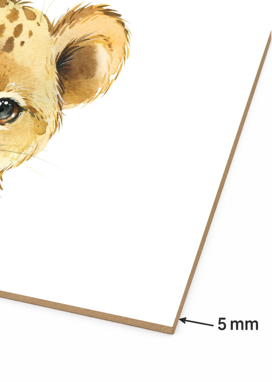 Detalle del canto de MDF de 5 mm