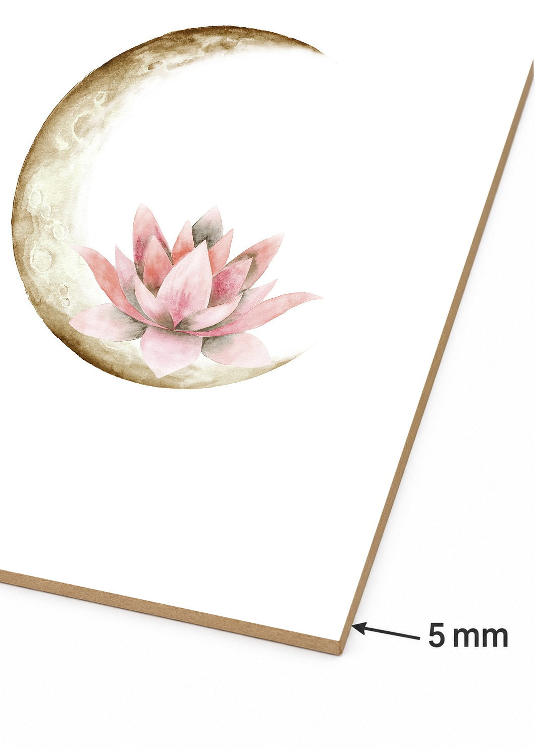 Set x3 Cuadros Decorativos Mural Sin Marco 5mm - Árbol De La Vida, Flor De Loto