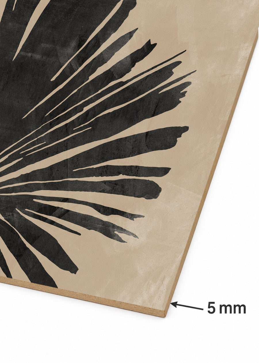 Detalle del canto de MDF de 5 mm