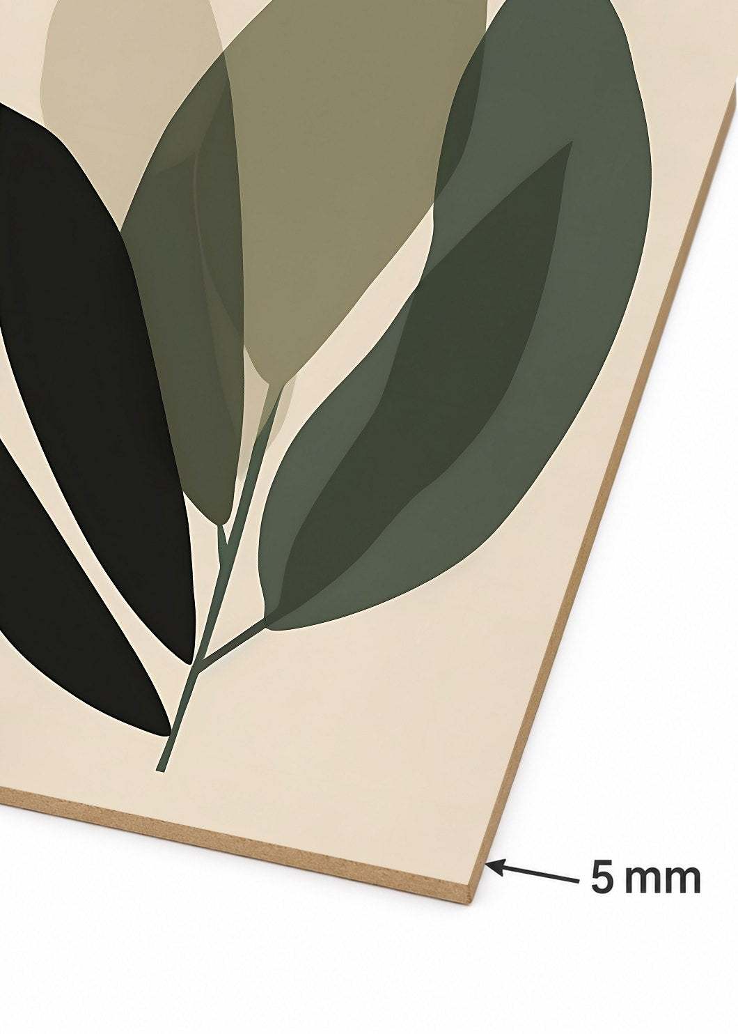 Set x3 Cuadros Decorativos Mural Sin Marco 5mm - Botánicos, Plantas, Botanic Vibes VII