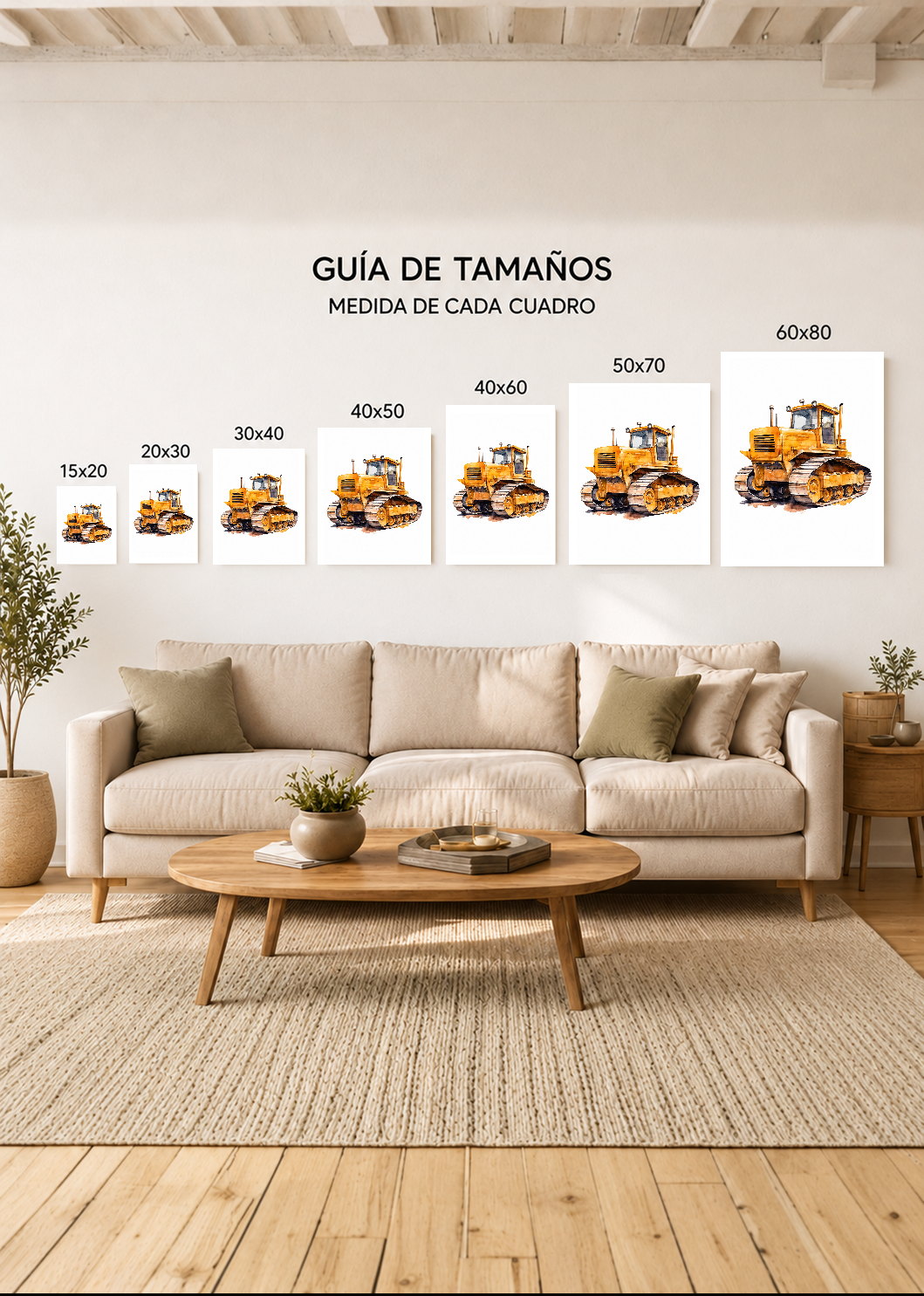 Set x3 Cuadros Decorativos Mural Sin Marco 5mm - Infantiles, Wonderland XIII