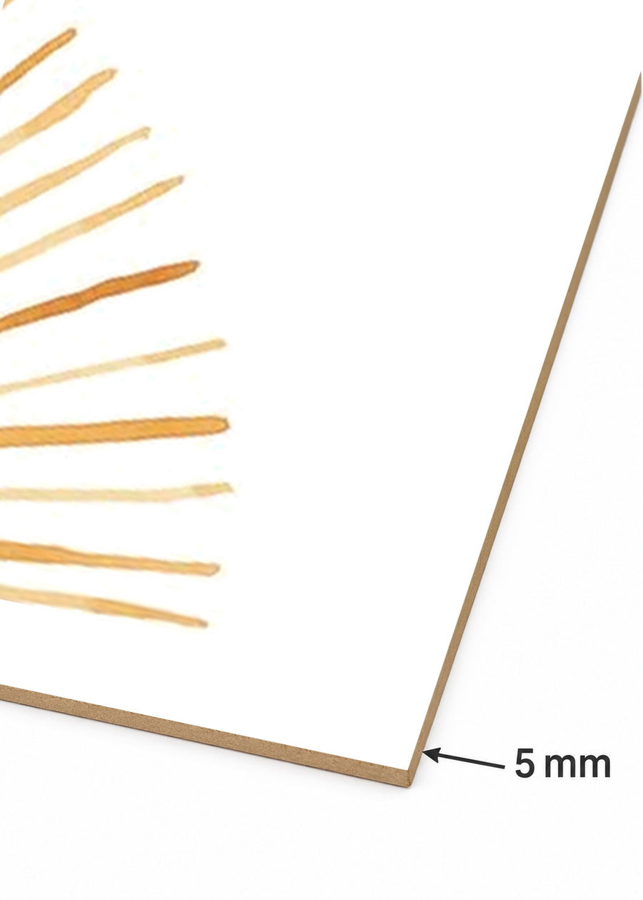 Detalle del canto de MDF de 5 mm
