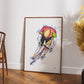 Cuadro Decorativo Ciclista Técnica Mixta by Beluulet
