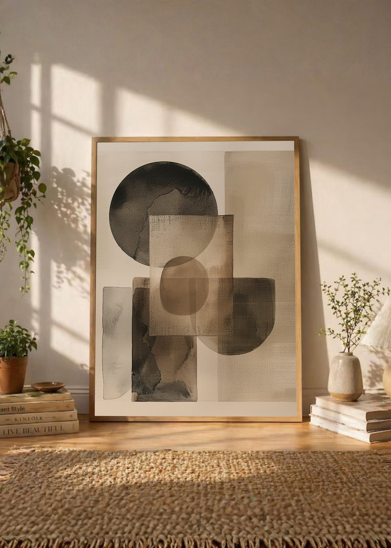 Círculos Cuadrados Gris