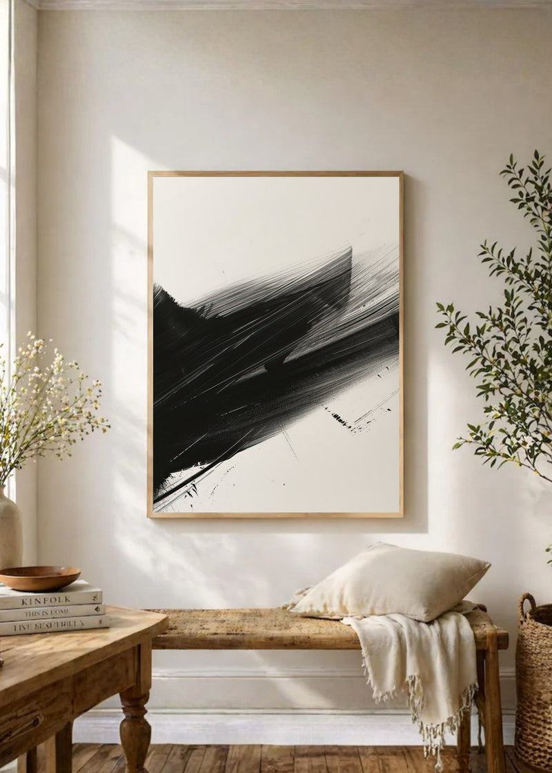 Diagonal Pincel Negro