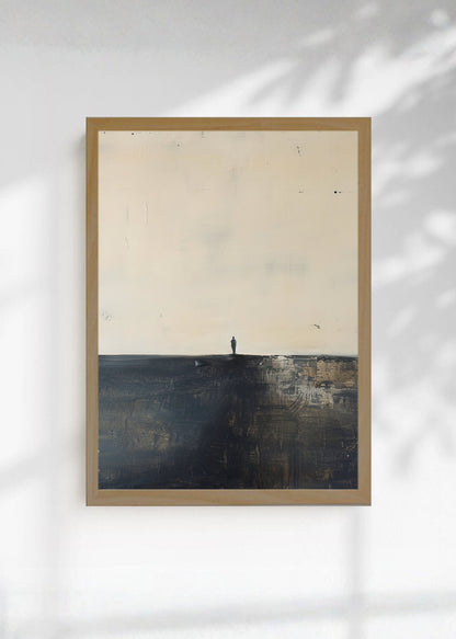 Cuadro Decorativo Abstracto, Figura Acantilado Oscuro