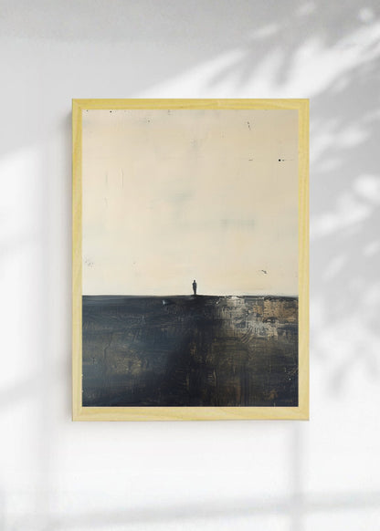 Cuadro Decorativo Abstracto, Figura Acantilado Oscuro
