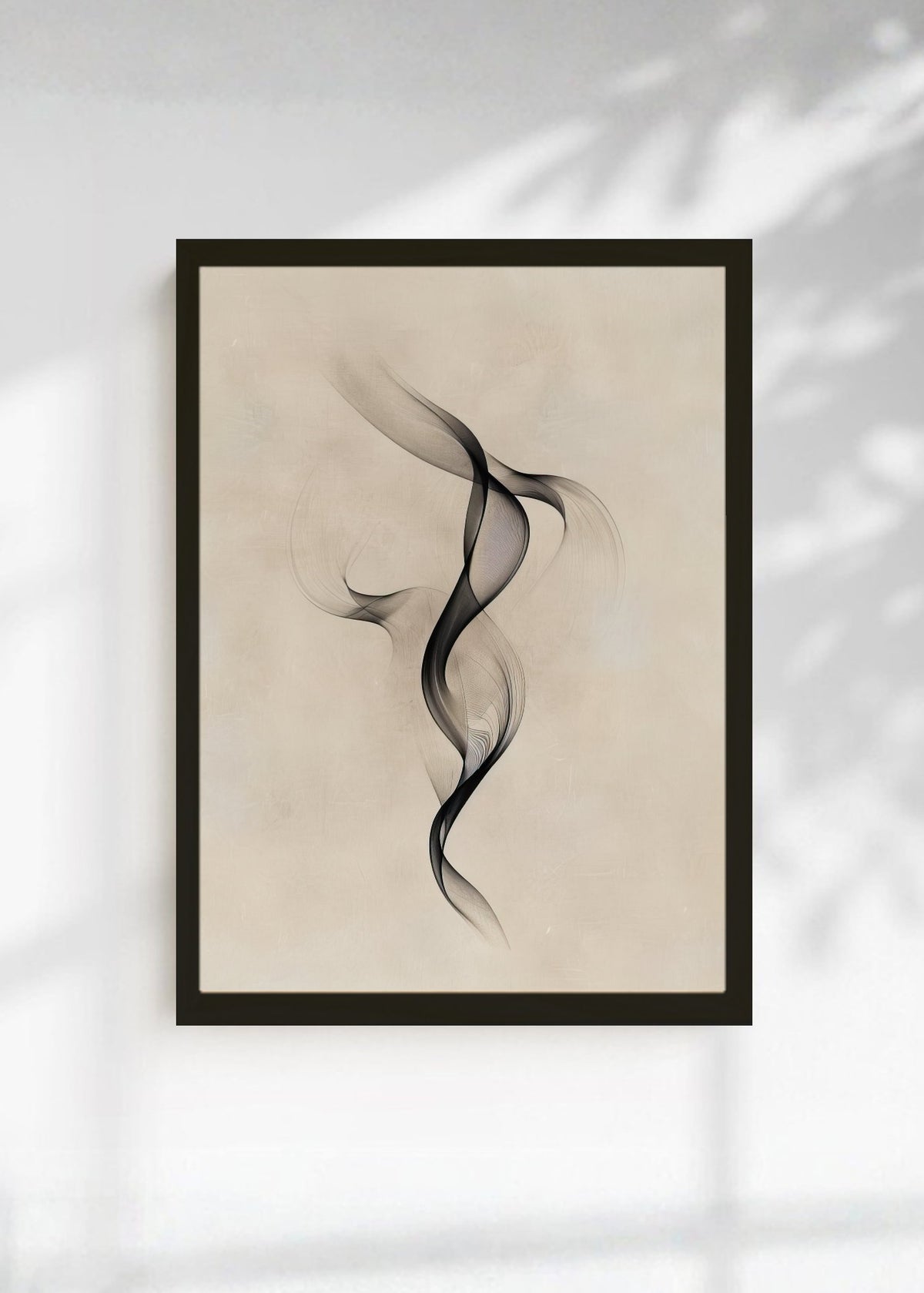 Cuadro Decorativo Abstracto, Humo Fino Beige