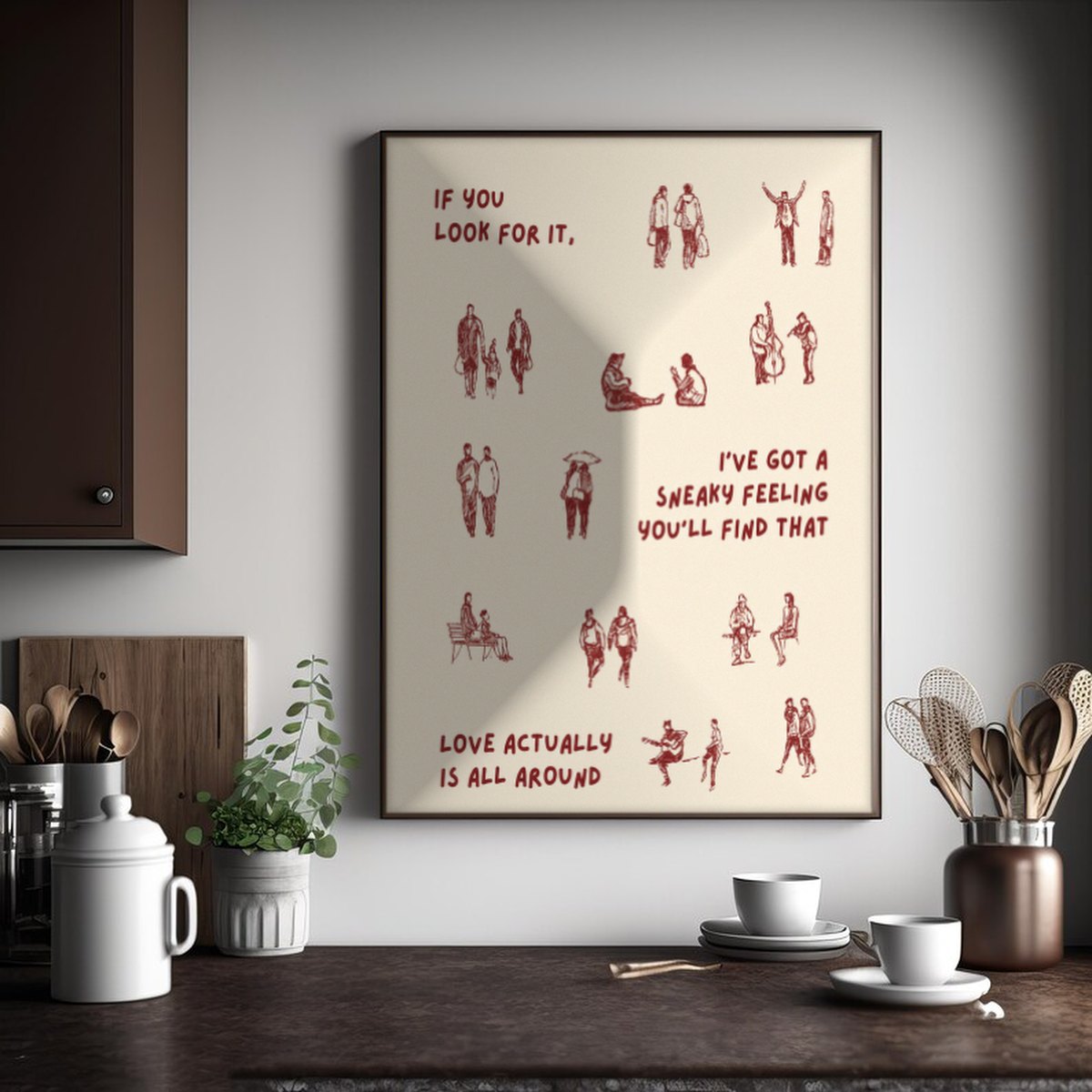 Cuadro Decorativo Abstractos, Ilustraciones Modernas Frases Motivación