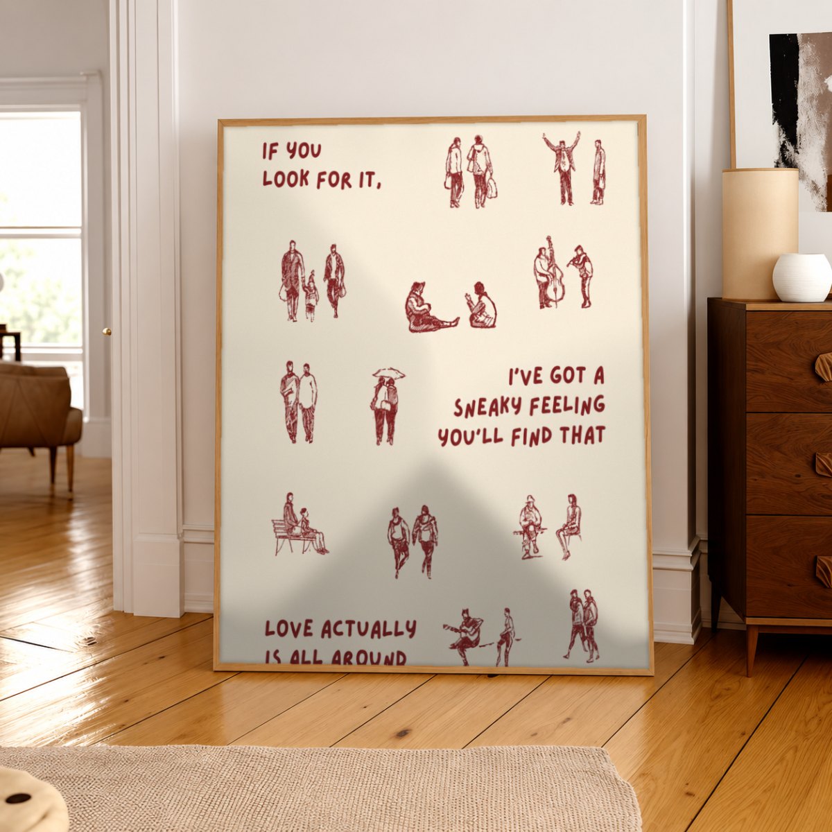 Cuadro Decorativo Abstractos, Ilustraciones Modernas Frases Motivación