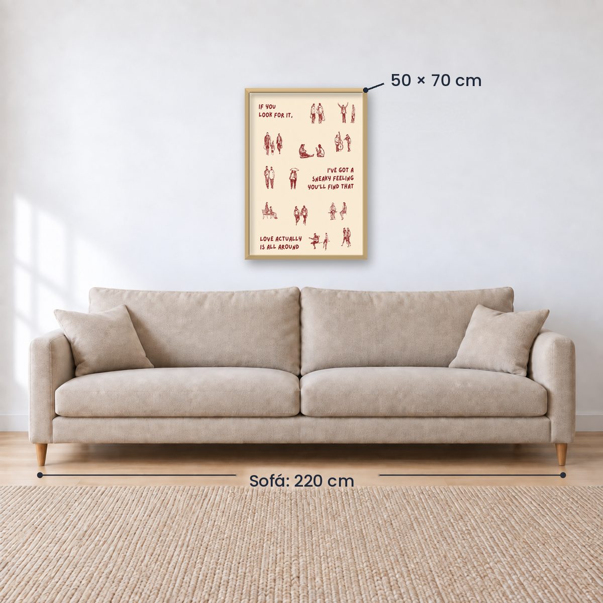 Cuadro Decorativo Abstractos, Ilustraciones Modernas Frases Motivación