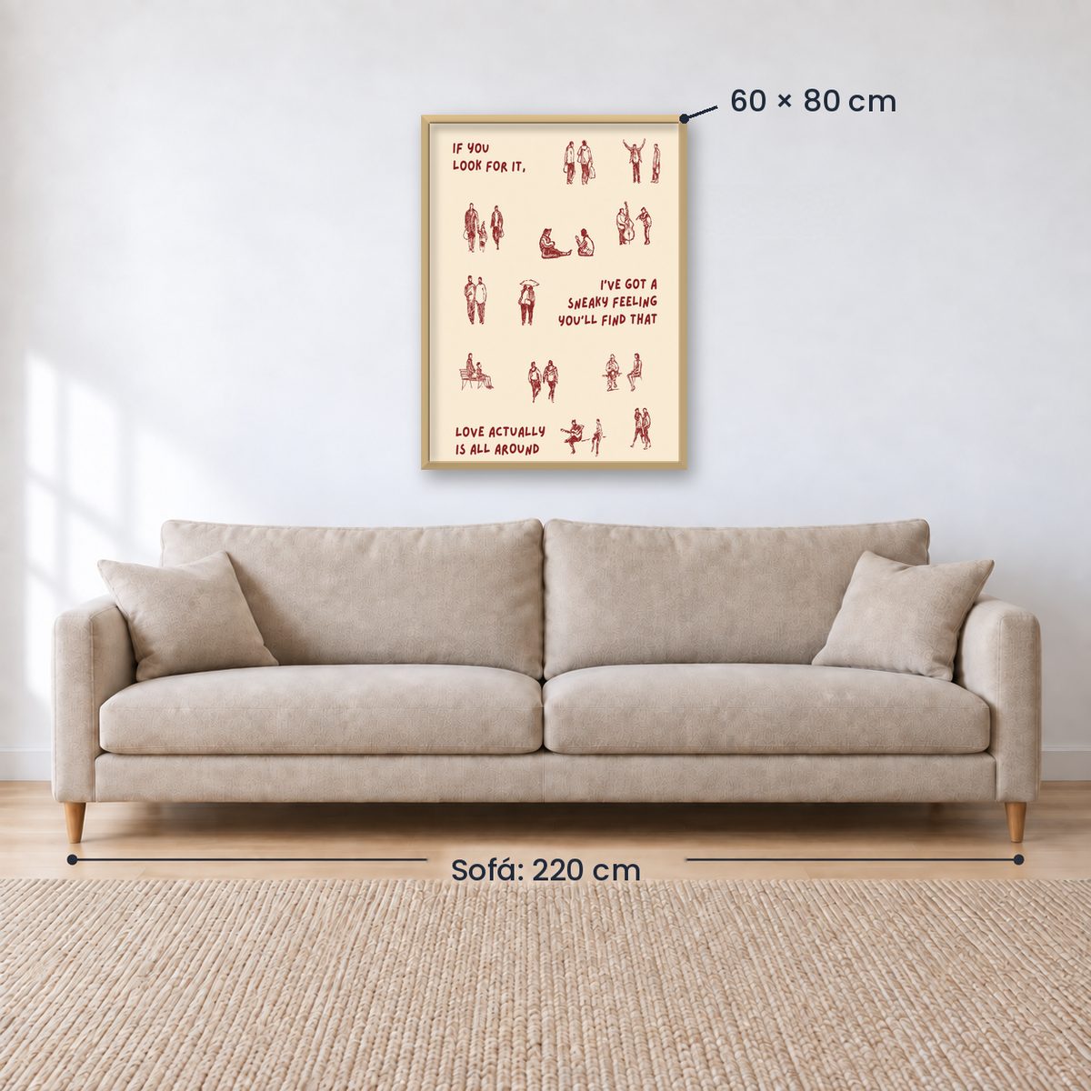 Cuadro Decorativo Abstractos, Ilustraciones Modernas Frases Motivación