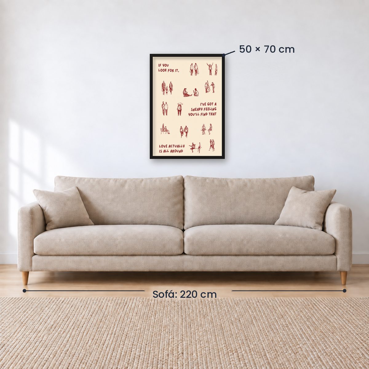 Cuadro Decorativo Abstractos, Ilustraciones Modernas Frases Motivación