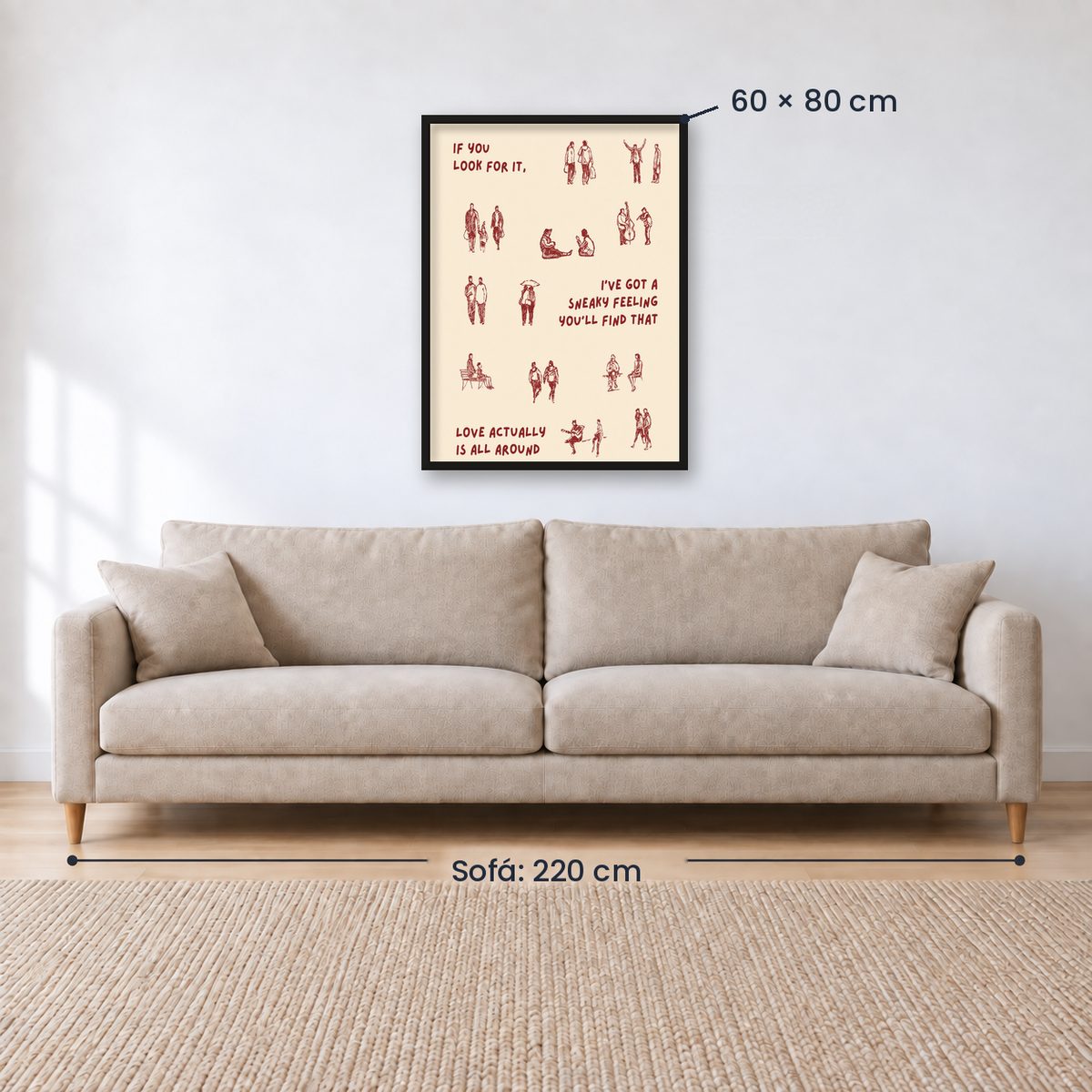Cuadro Decorativo Abstractos, Ilustraciones Modernas Frases Motivación