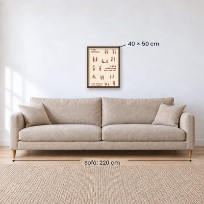 Cuadro Decorativo Abstractos, Ilustraciones Modernas Frases Motivación