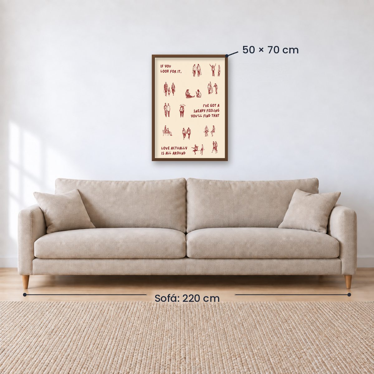 Cuadro Decorativo Abstractos, Ilustraciones Modernas Frases Motivación