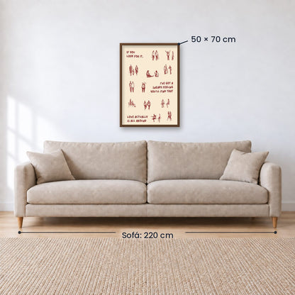 Cuadro Decorativo Abstractos, Ilustraciones Modernas Frases Motivación
