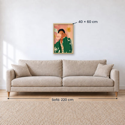 Cuadro Decorativo Abstractos, Ilustraciones Modernas XXXXII