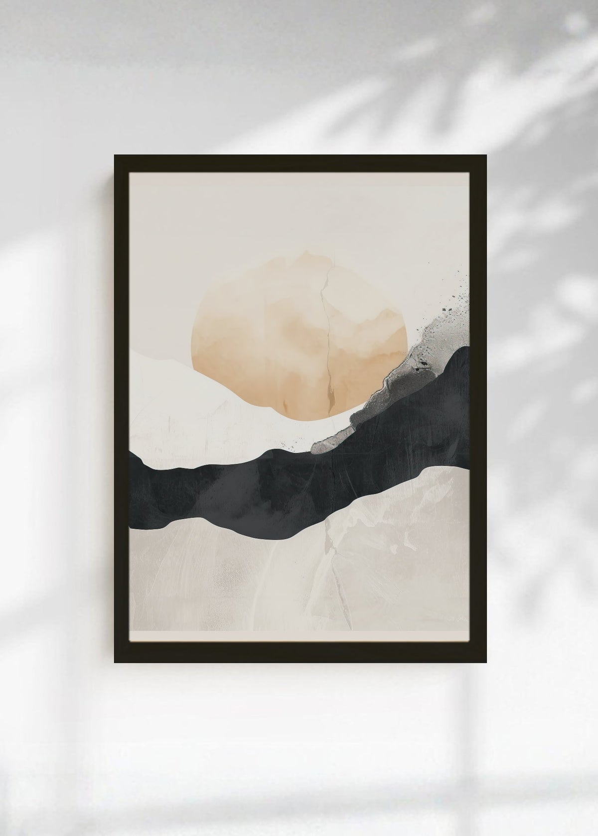 Cuadro Decorativo Abstracto, Nube Colinas Beige