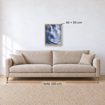 Cuadro Decorativo Azul como el mar AZUL I