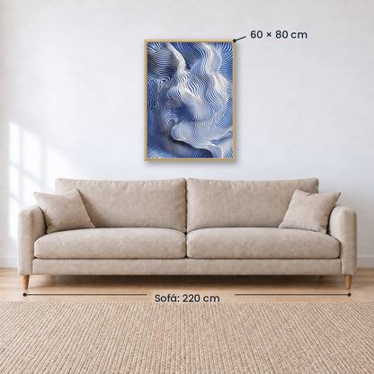 Cuadro Decorativo Azul como el mar AZUL I