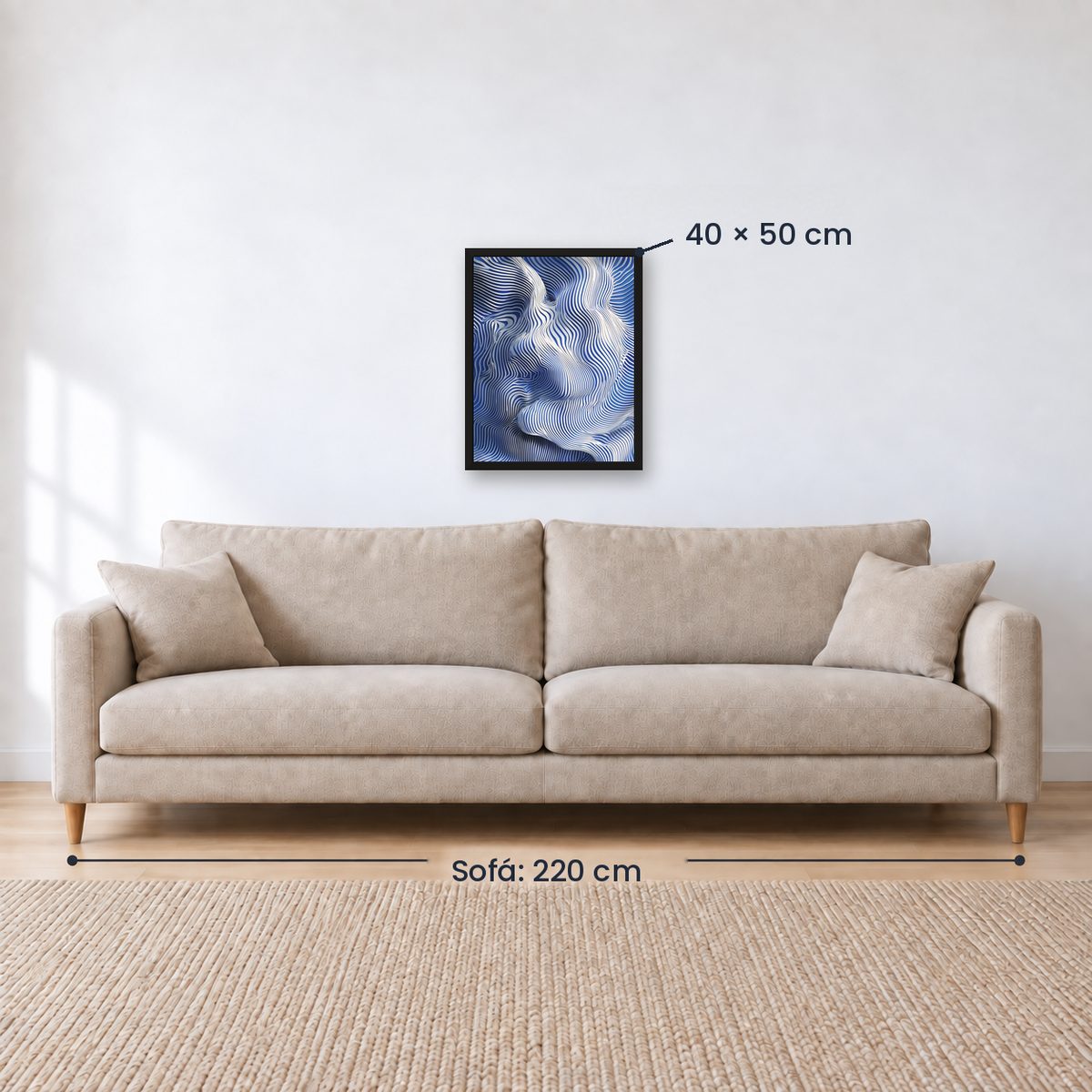 Cuadro Decorativo Azul como el mar AZUL I