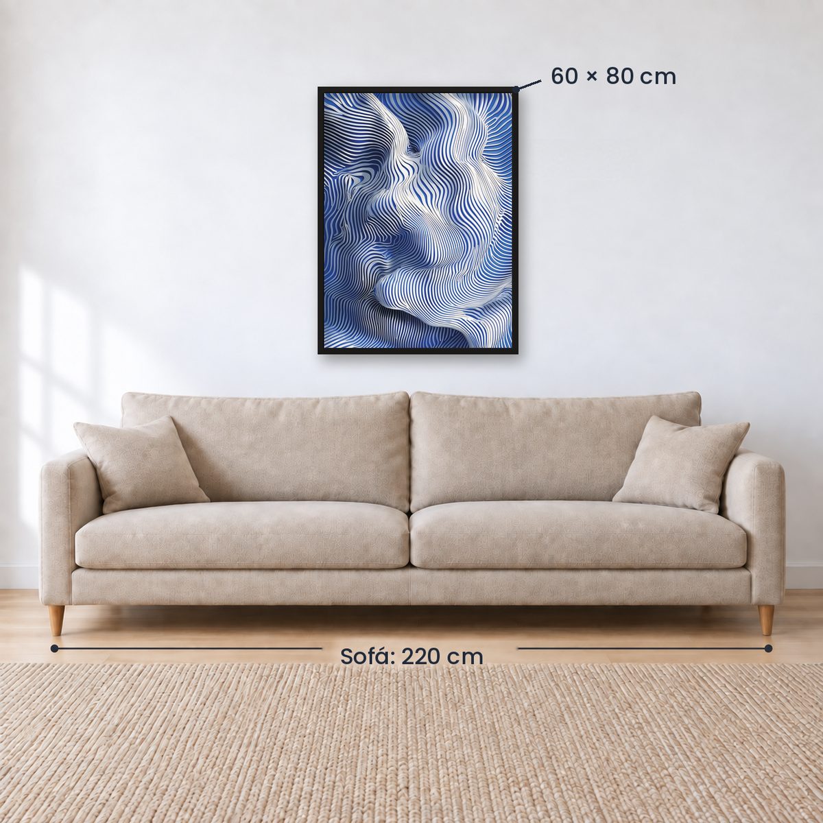 Cuadro Decorativo Azul como el mar AZUL I