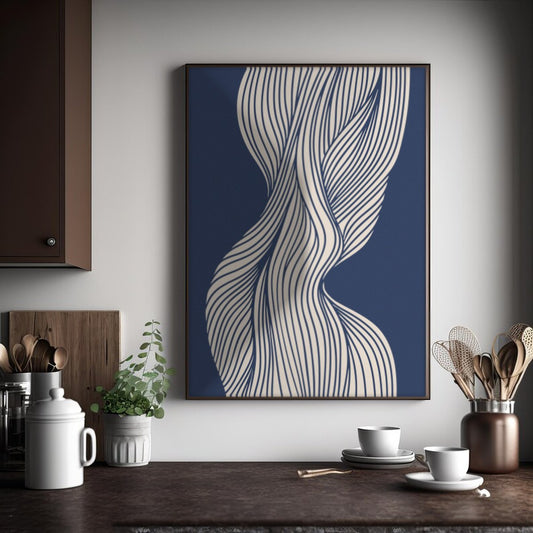Cuadro Decorativo Azul como el mar AZUL II